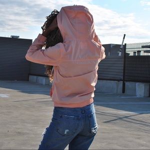 Pink Light Weight Zip Up Windbreaker